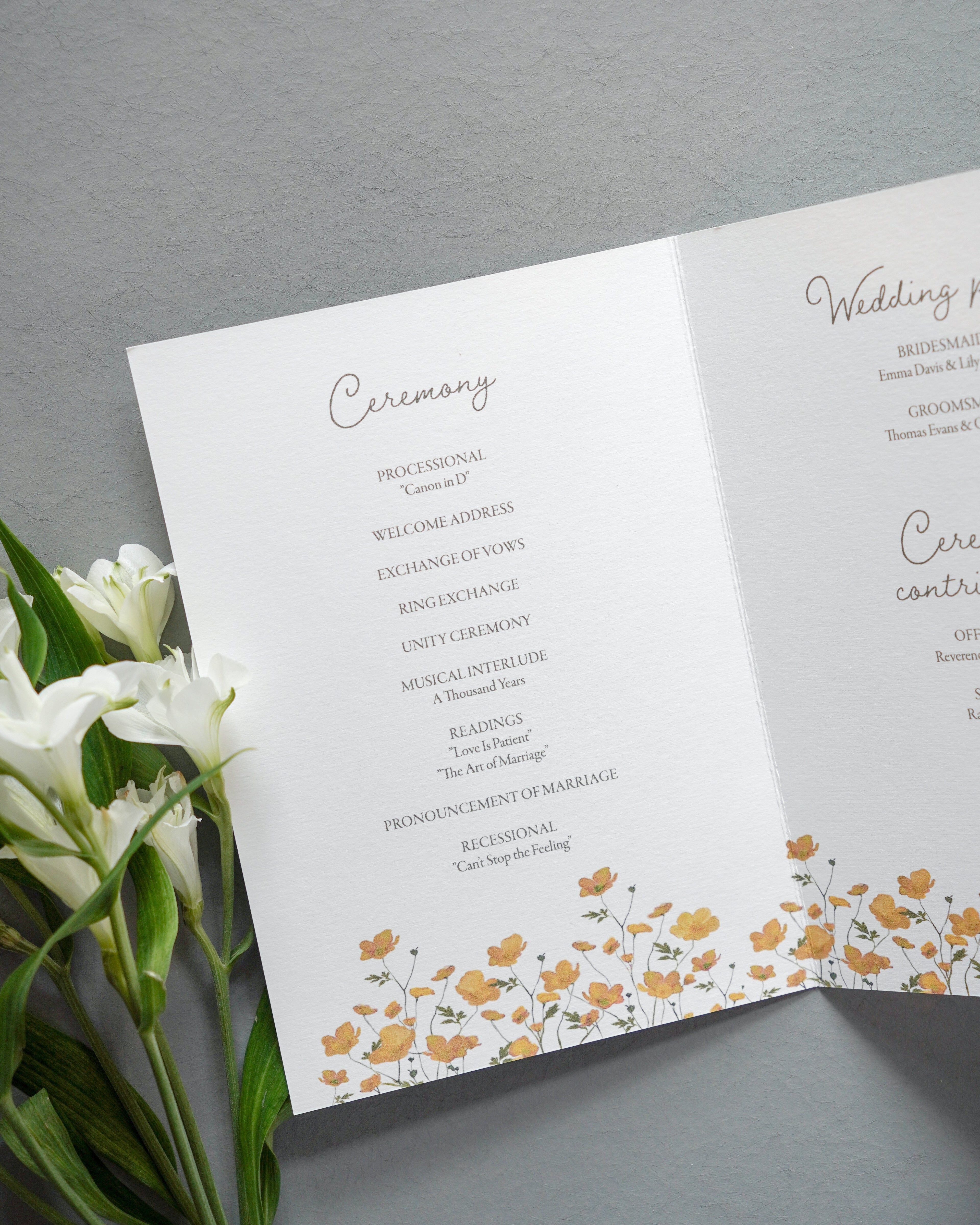 Wedding Programs
